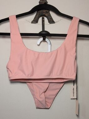 superdown Alexa Bikini Set Blush Pink Size M Top Size XS Bottom Summer Vacation